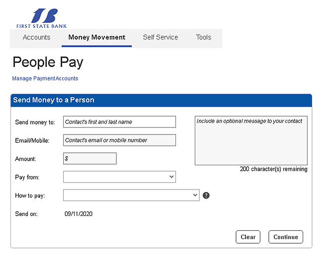 Screenshot of People Pay